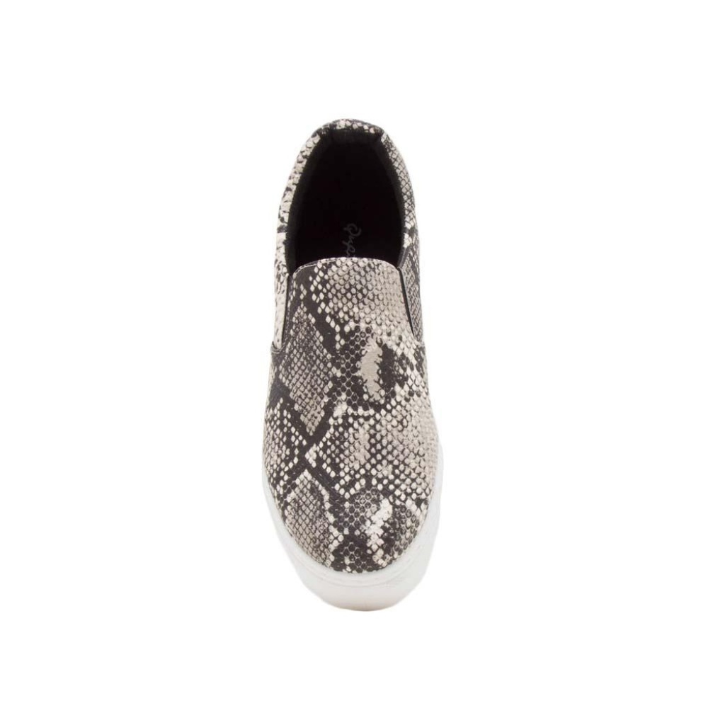 Stone Black Snakeskin Step In Sneakers - Picture 4 of 4